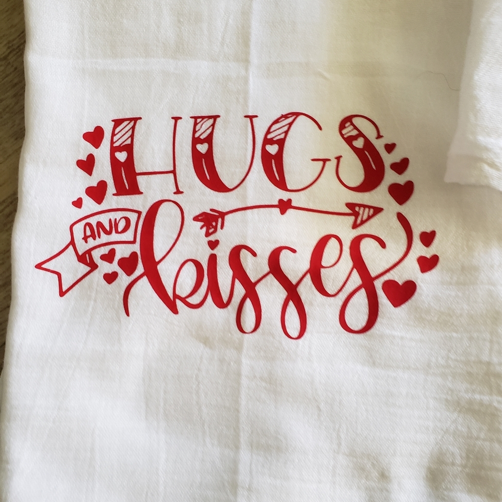 Valentines tea towels/flour sack towels - Picture 4 of 4